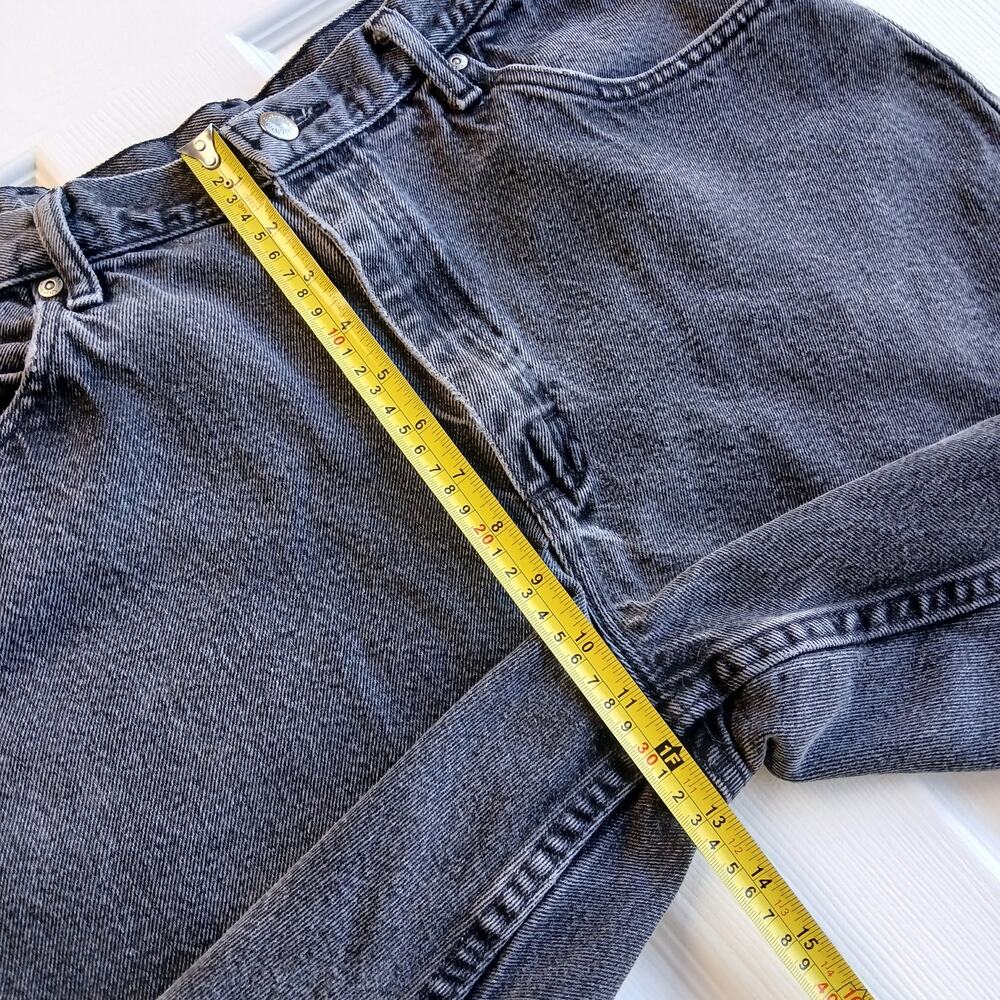 Wrangler Relaxed Fit Black Denim Jean Cutoffs 36" waist cotton shorts jorts - Picture 9 of 12